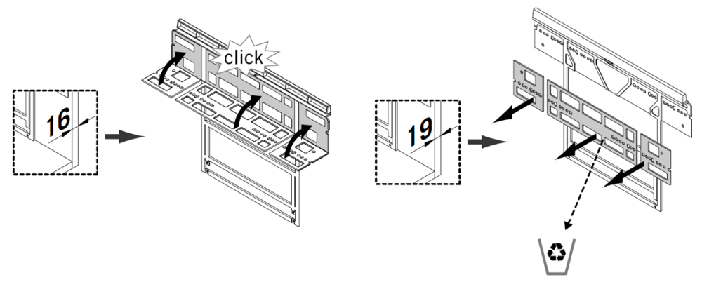 Kaapin rungon paksuus 16 tai 19 mm.