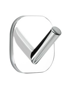 Solid 1 - Koukku / Asennus ilman poraa / 2 pakkauksessa - Kromi - Beslag Design