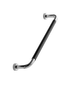 Lounge vedin - Kromi / musta nahka - 160 mm - Furnipart