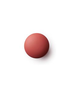 Matte nuppi / koukku posliinia - punainen - Anne Black