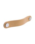 Loop Round vedin - Natural nahka / kiillotettu kromi - Beslag Design