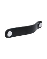 Loop Round vedin - Musta nahka / kiillotettu kromi - Beslag Design