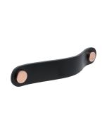 Loop Round vedin - Musta nahka / kiillotettu kupari - Beslag Design