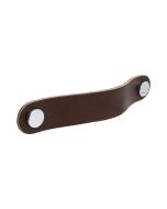 Loop Round vedin - Ruskea nahka / kiillotettu kromi - Beslag Design