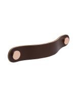 Loop Round vedin - Ruskea nahka / kiillotettu kupari - Beslag Design