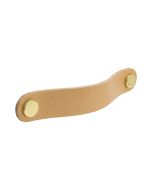Loop Round vedin - Natural nahka / kiillotettu messinki - Beslag Design