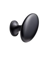 Oval Simple Nuppi - Matta Musta